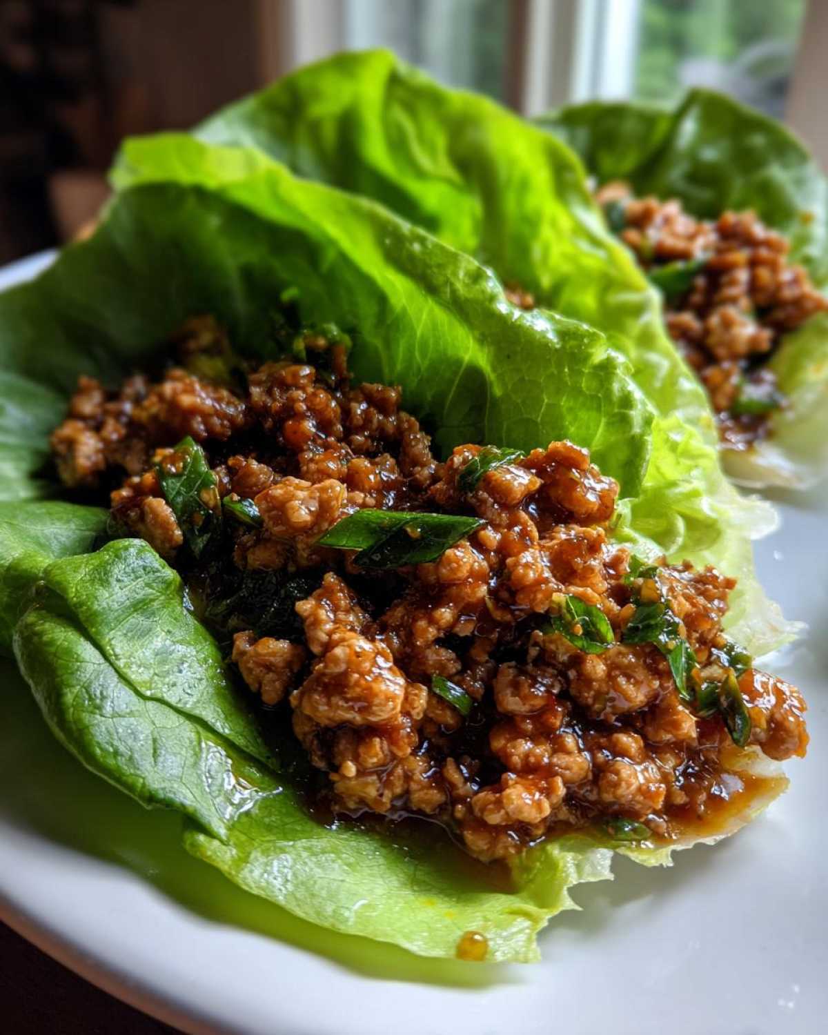 Asian Chicken Lettuce Wraps (Low-Carb) - detail 1