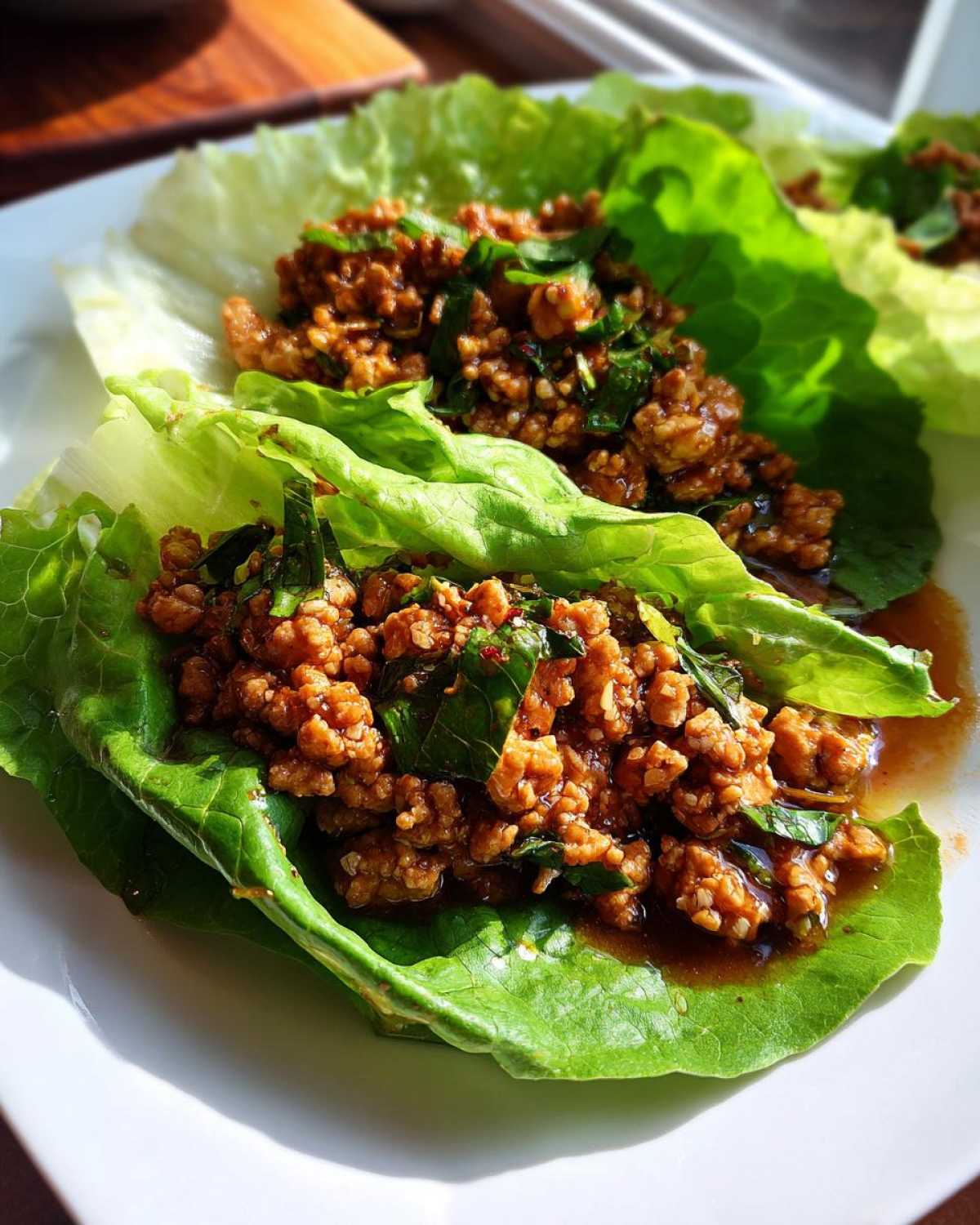 Asian Chicken Lettuce Wraps (Low-Carb) - detail 2