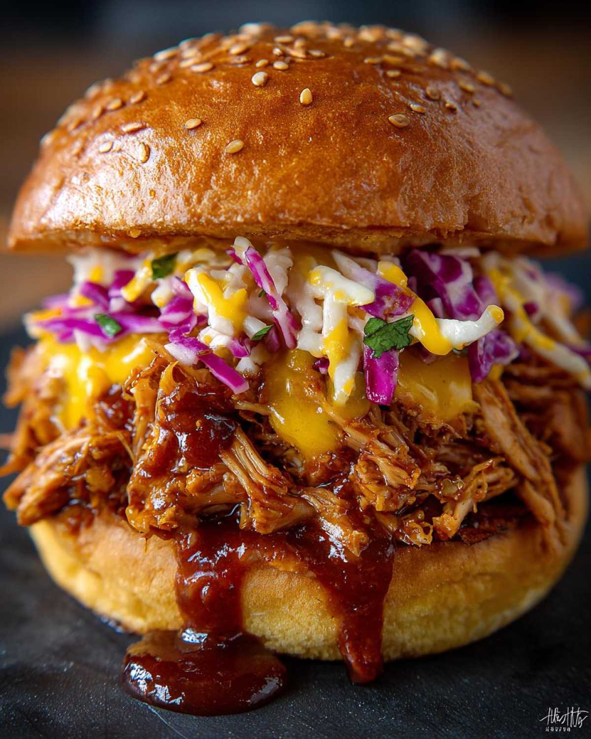 BBQ Jackfruit Pulled “Pork” Sandwiches (Vegan BBQ) - detail 1