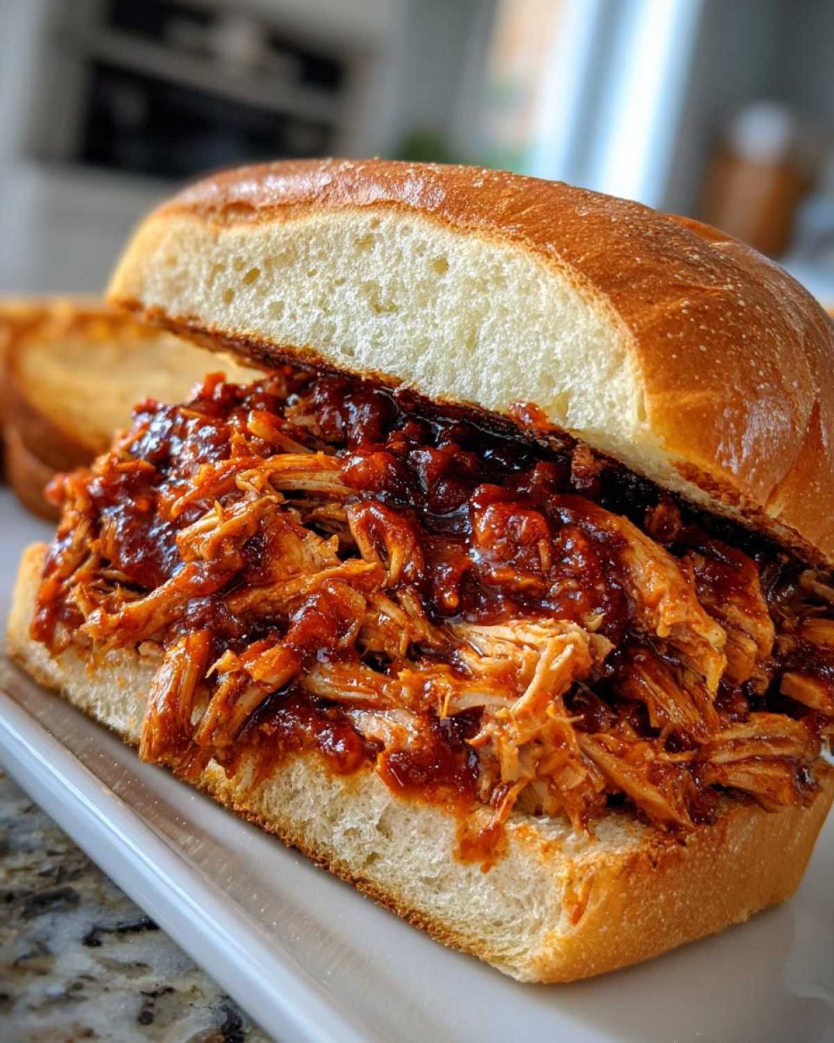 BBQ Jackfruit Pulled “Pork” Sandwiches (Vegan BBQ) - detail 3