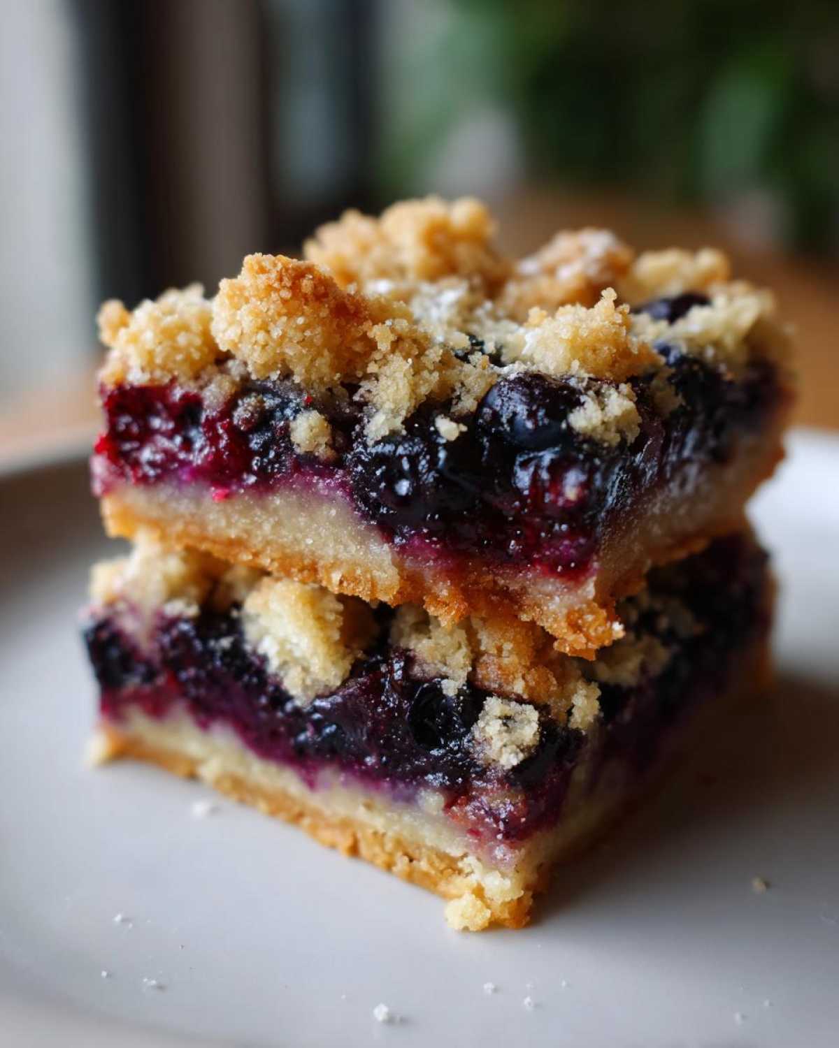 Blueberry Crumble Bars (Fresh Blueberry Dessert) - detail 2