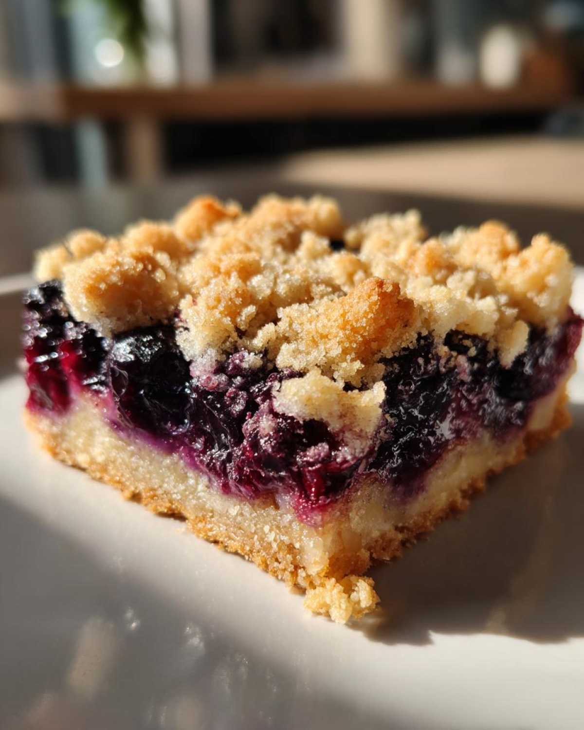 Blueberry Crumble Bars (Fresh Blueberry Dessert) - detail 3