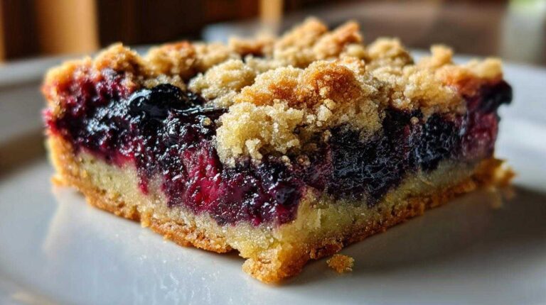 Blueberry Crumble Bars (Fresh Blueberry Dessert)