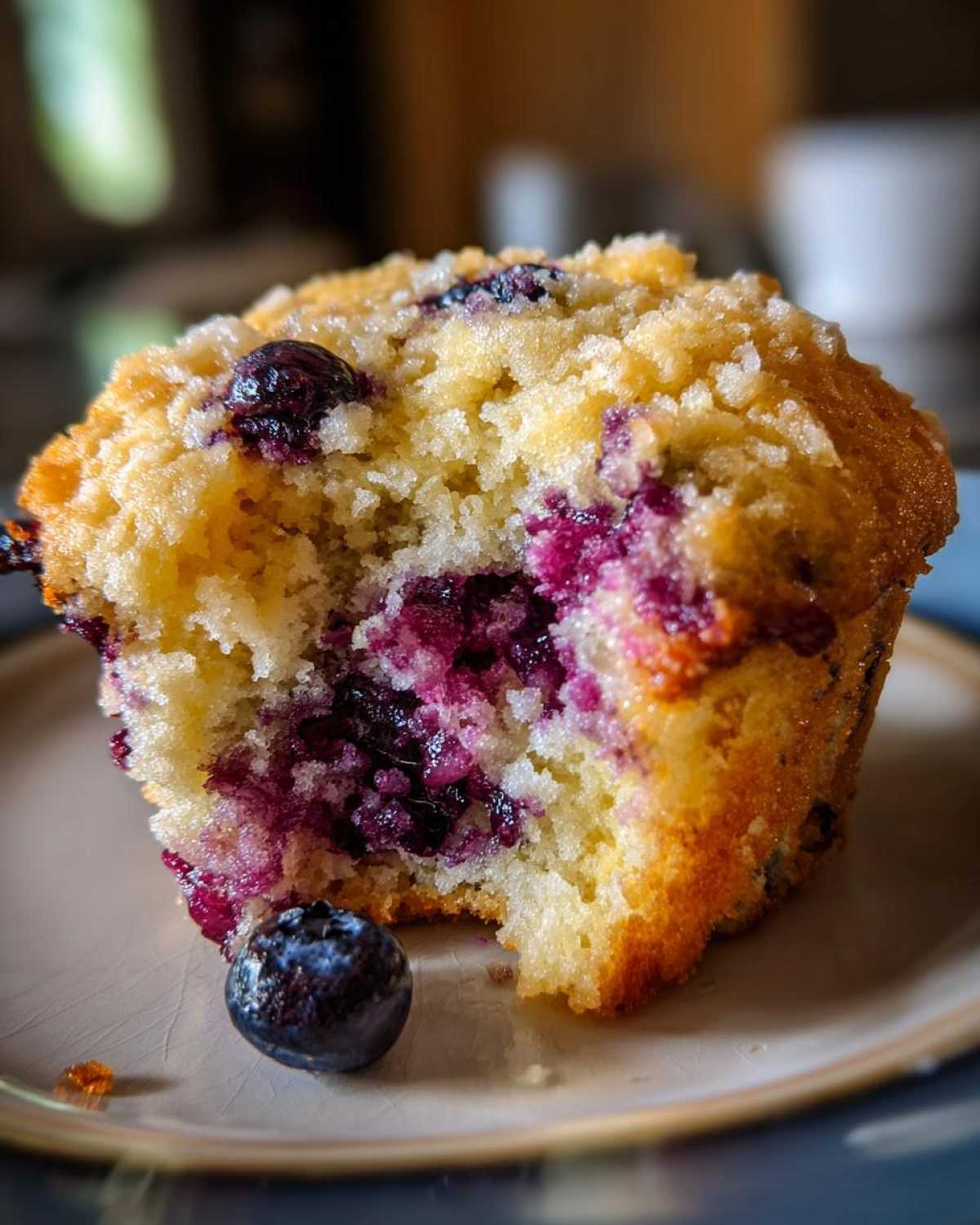 Blueberry Lemon Muffins (Easy Summer Breakfast) - detail 1