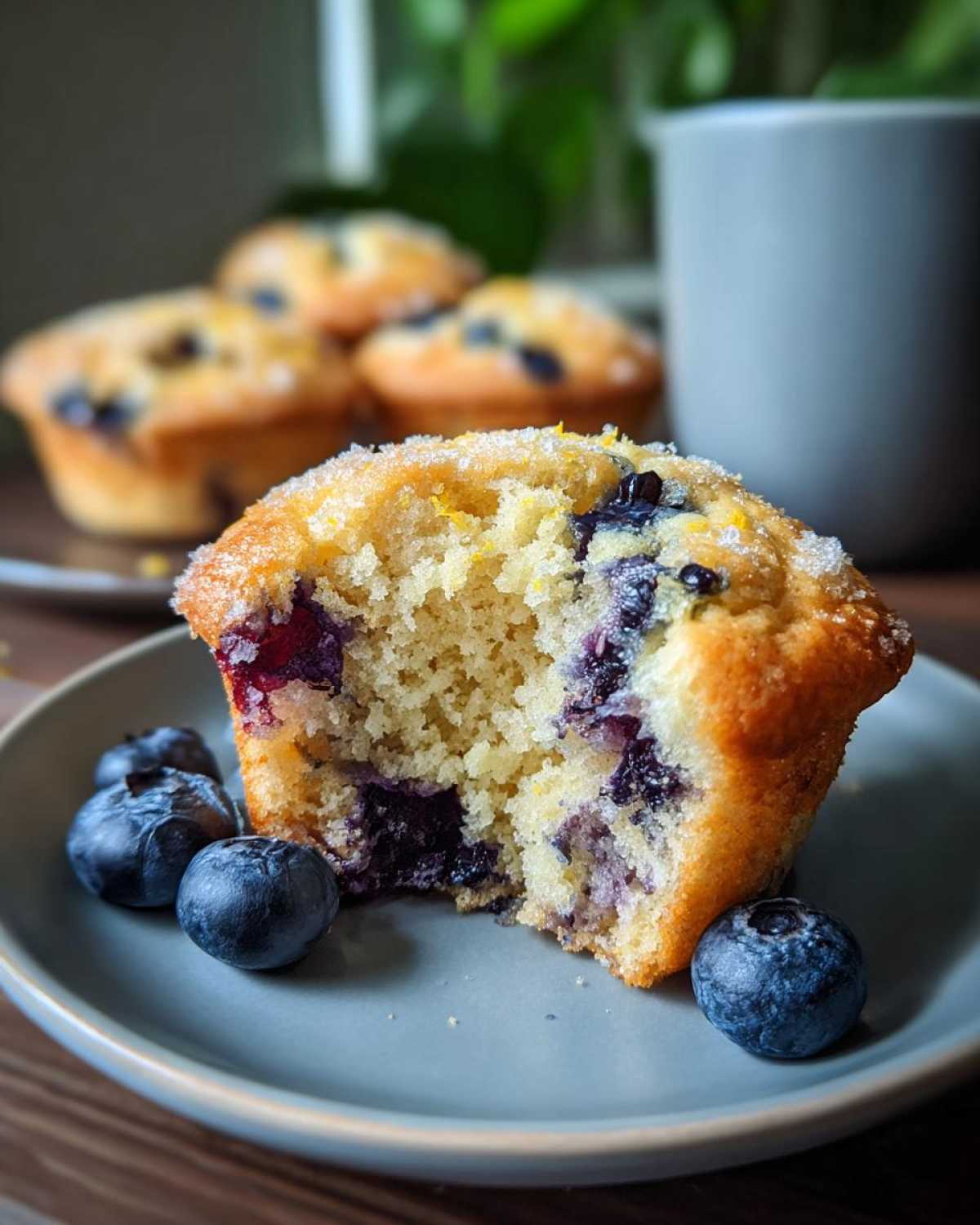 Blueberry Lemon Muffins (Easy Summer Breakfast) - detail 2
