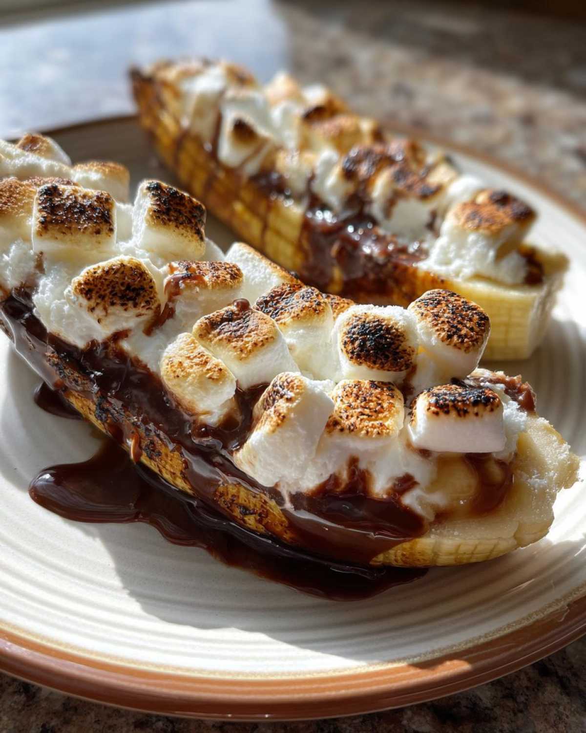 Campfire Banana S’mores Boats (Grilled Banana Dessert) - detail 3
