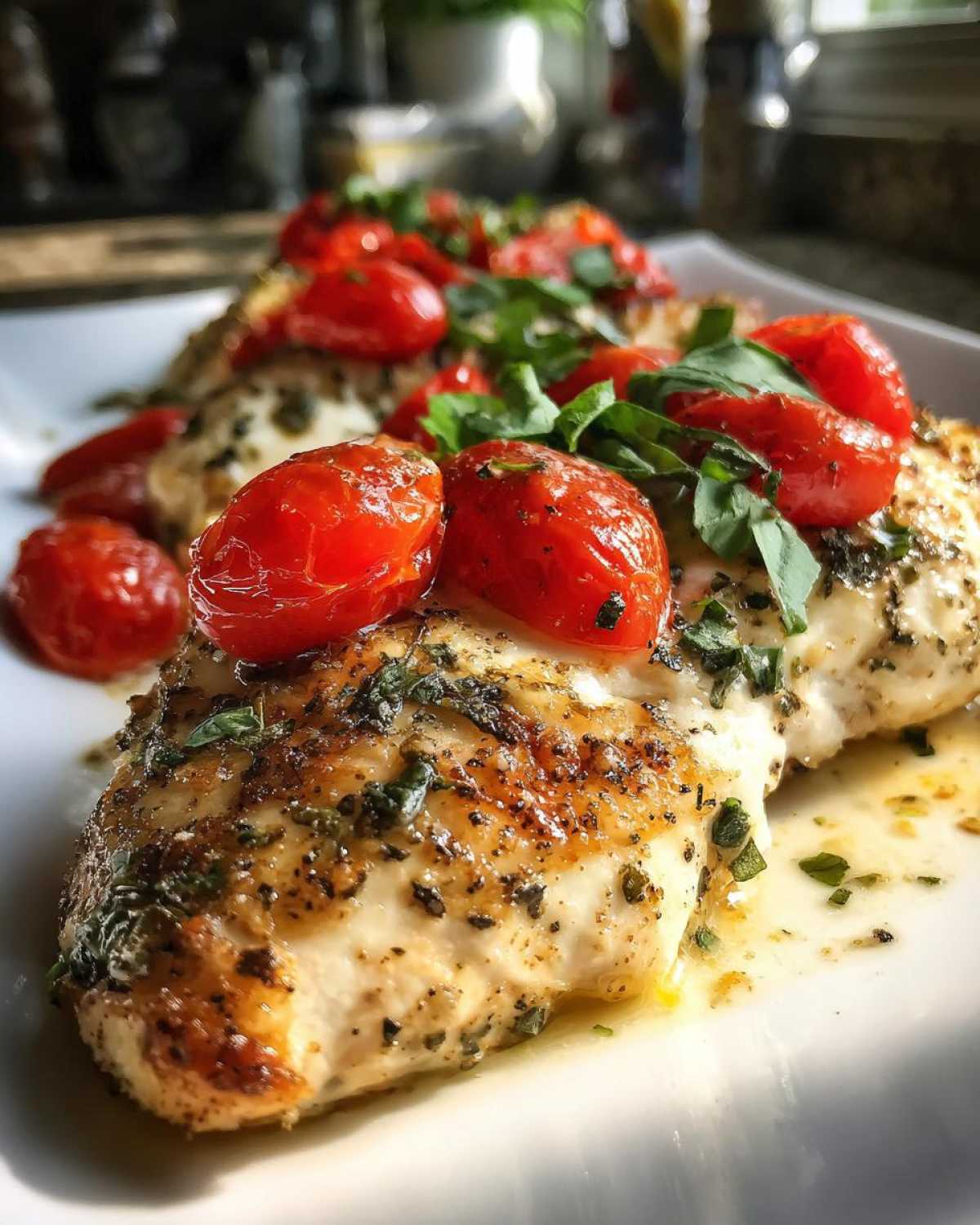 Caprese Chicken Foil Packets (Low-Carb Dinner) - detail 2