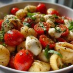 Caprese Pasta Salad (Tomato, Mozzarella & Basil Pasta)
