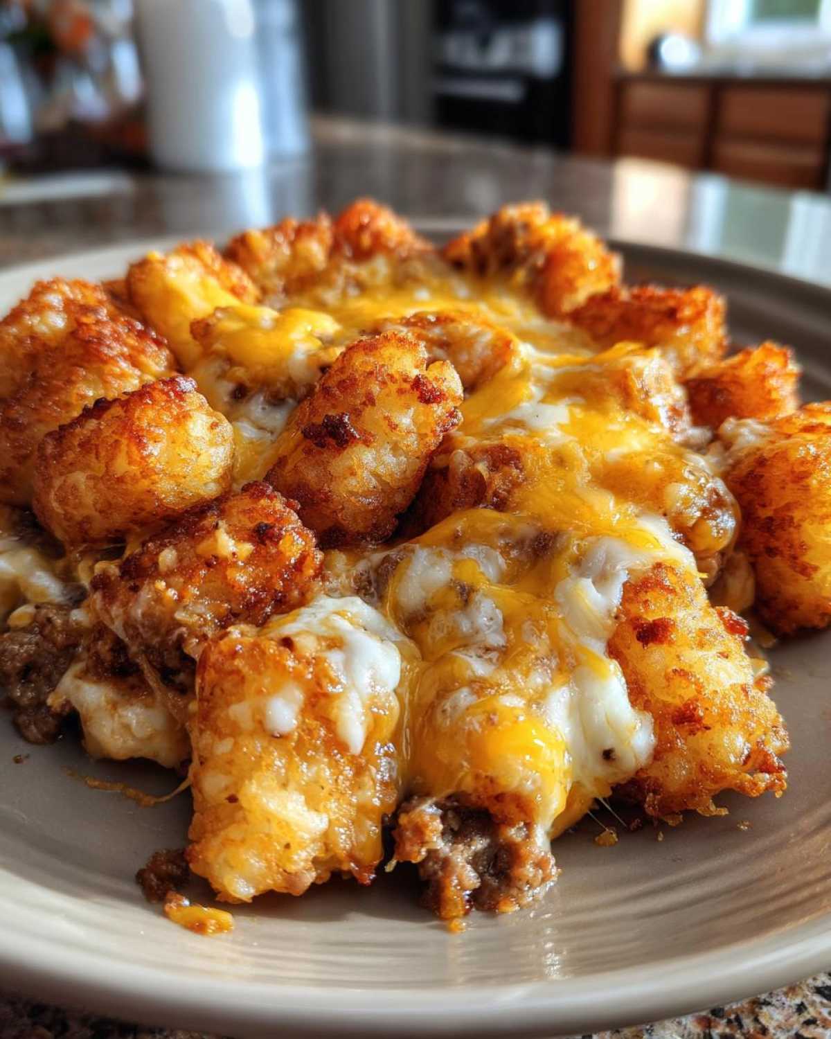 Cheesy Tater Tot Casserole (Kid-Friendly Dinner) - detail 1