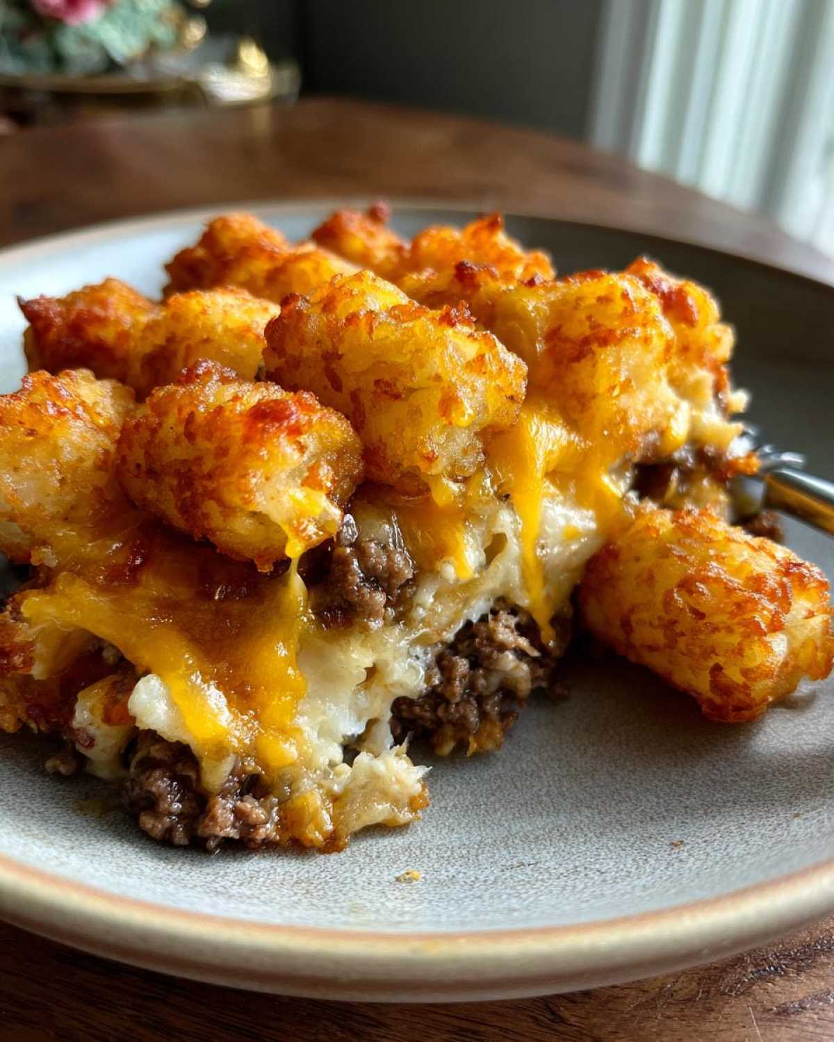 Cheesy Tater Tot Casserole (Kid-Friendly Dinner) - detail 3