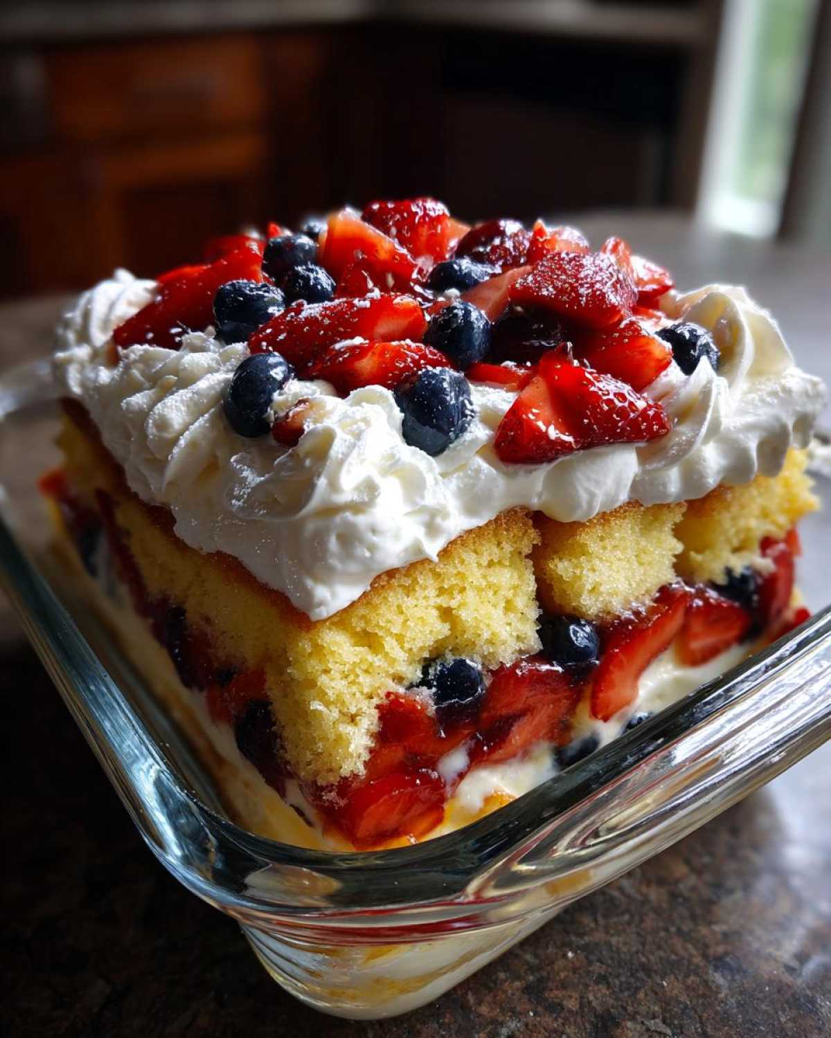 Classic 4th of July Berry Trifle (Patriotic Dessert) - detail 3