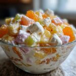 Classic Ambrosia Fruit Salad (Tropical Potluck Dessert)