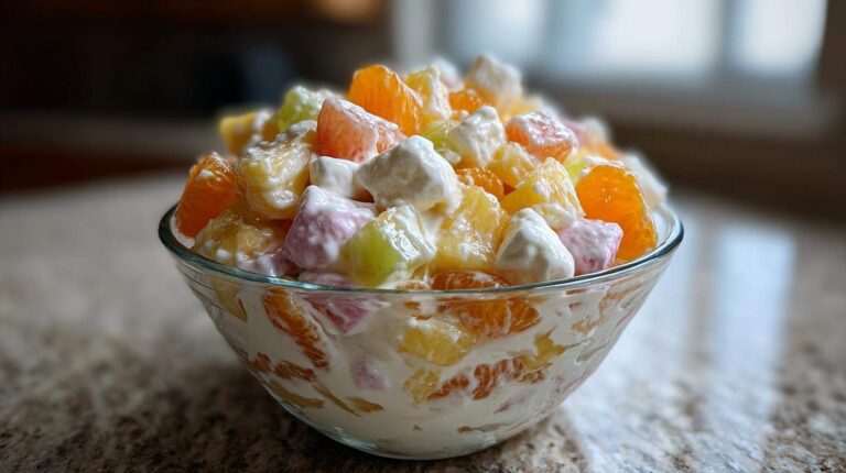 Classic Ambrosia Fruit Salad (Tropical Potluck Dessert)