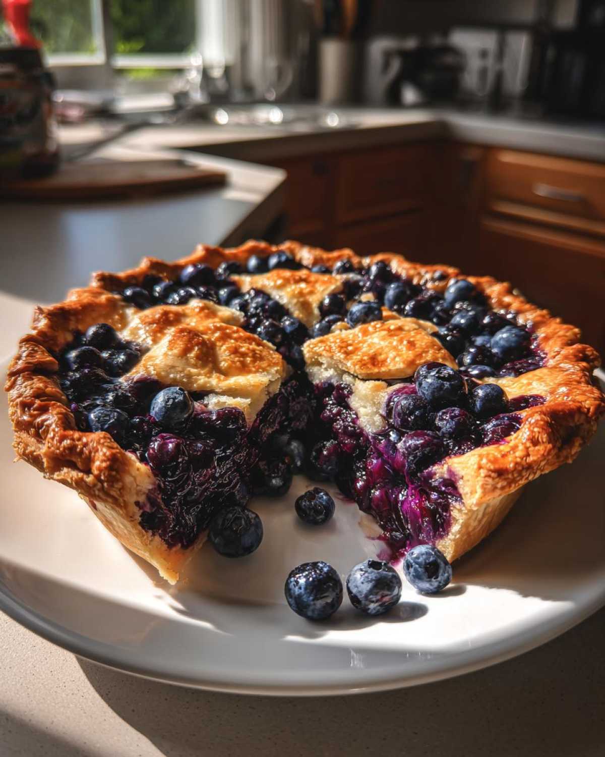 Classic Blueberry Pie (Homemade Summer Pie) - detail 1