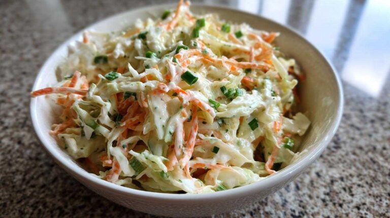 Classic Coleslaw Recipe (Creamy BBQ Side)