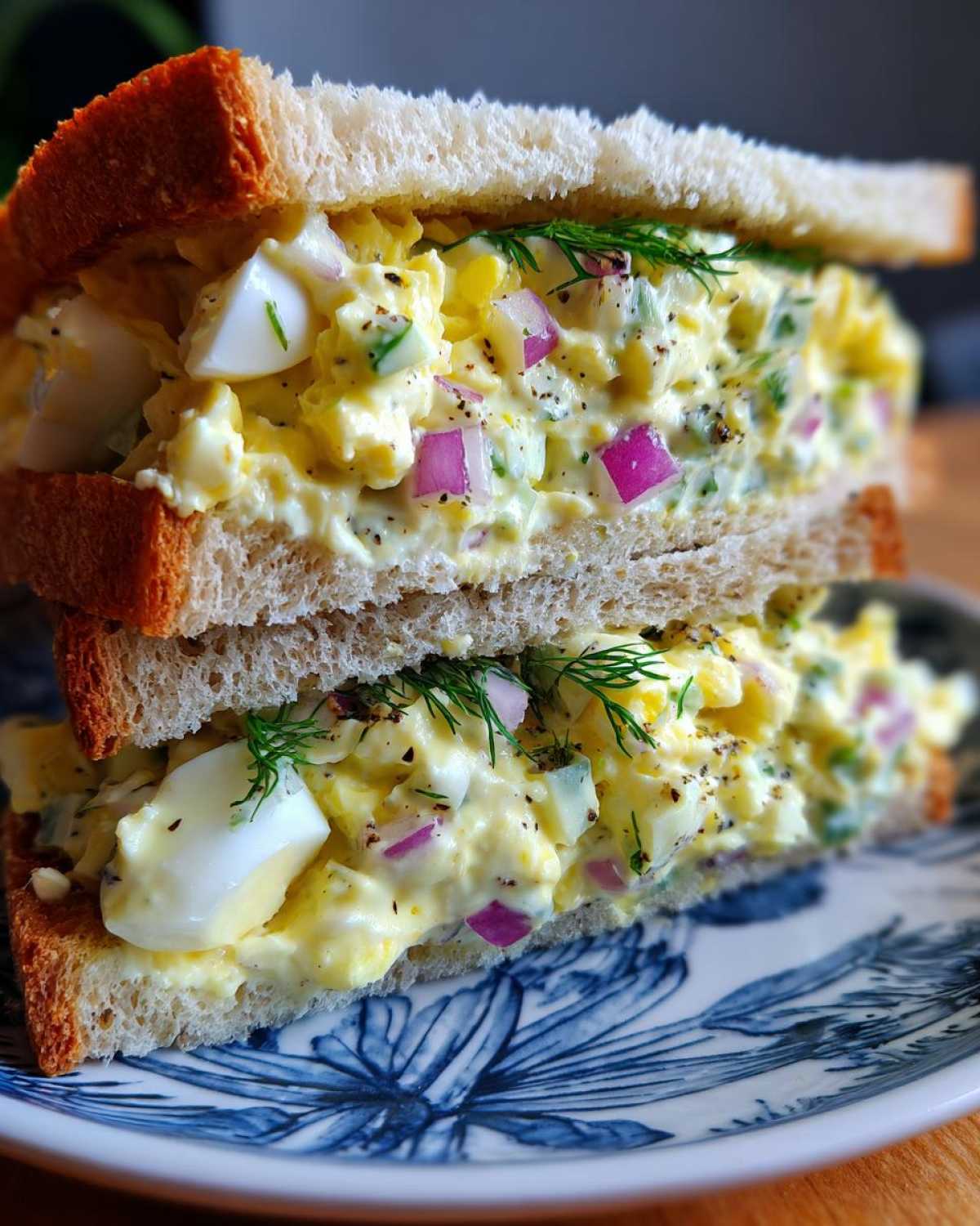 Classic Egg Salad Sandwiches (Picnic Sandwich Filling) - detail 1