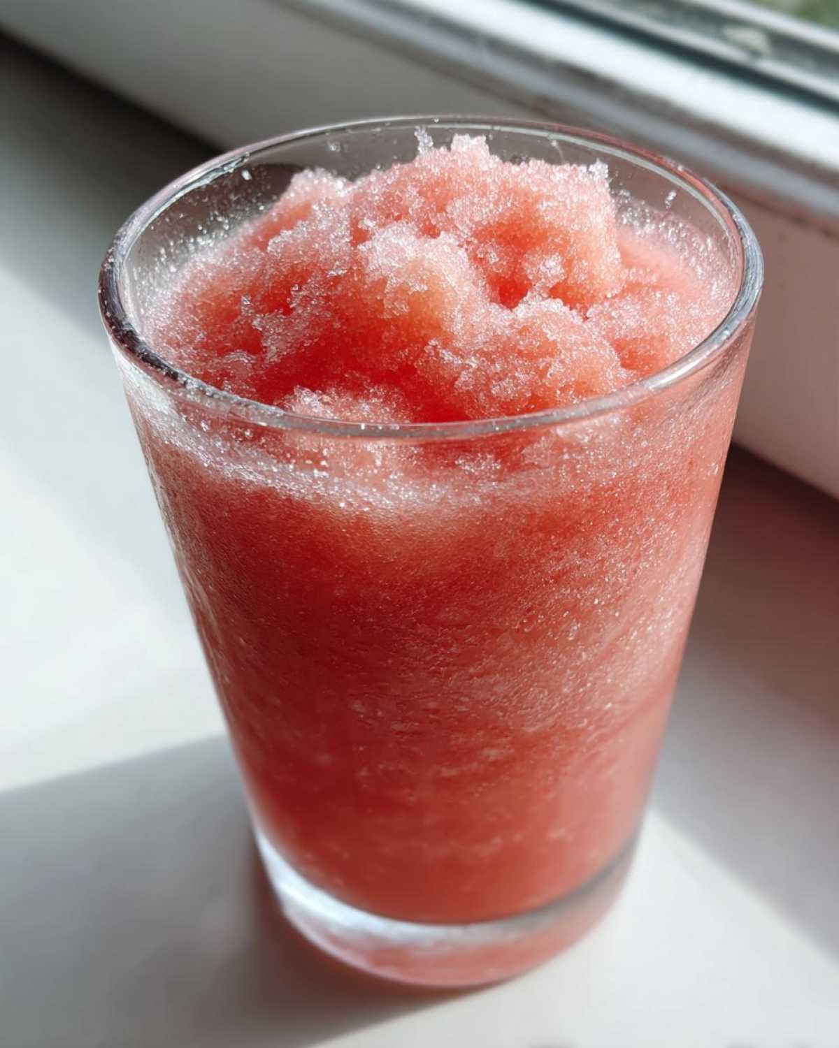 Classic Watermelon Slushie (3-Ingredient Frozen Drink) - detail 1