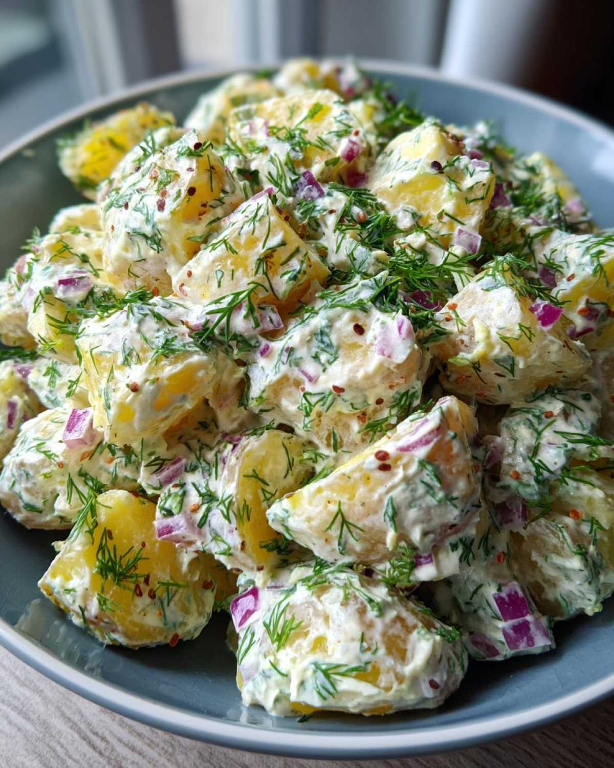 Creamy Dill Potato Salad (Potluck Favorite) - detail 3
