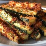 Crispy Air Fryer Zucchini Fries (Healthy Snack)