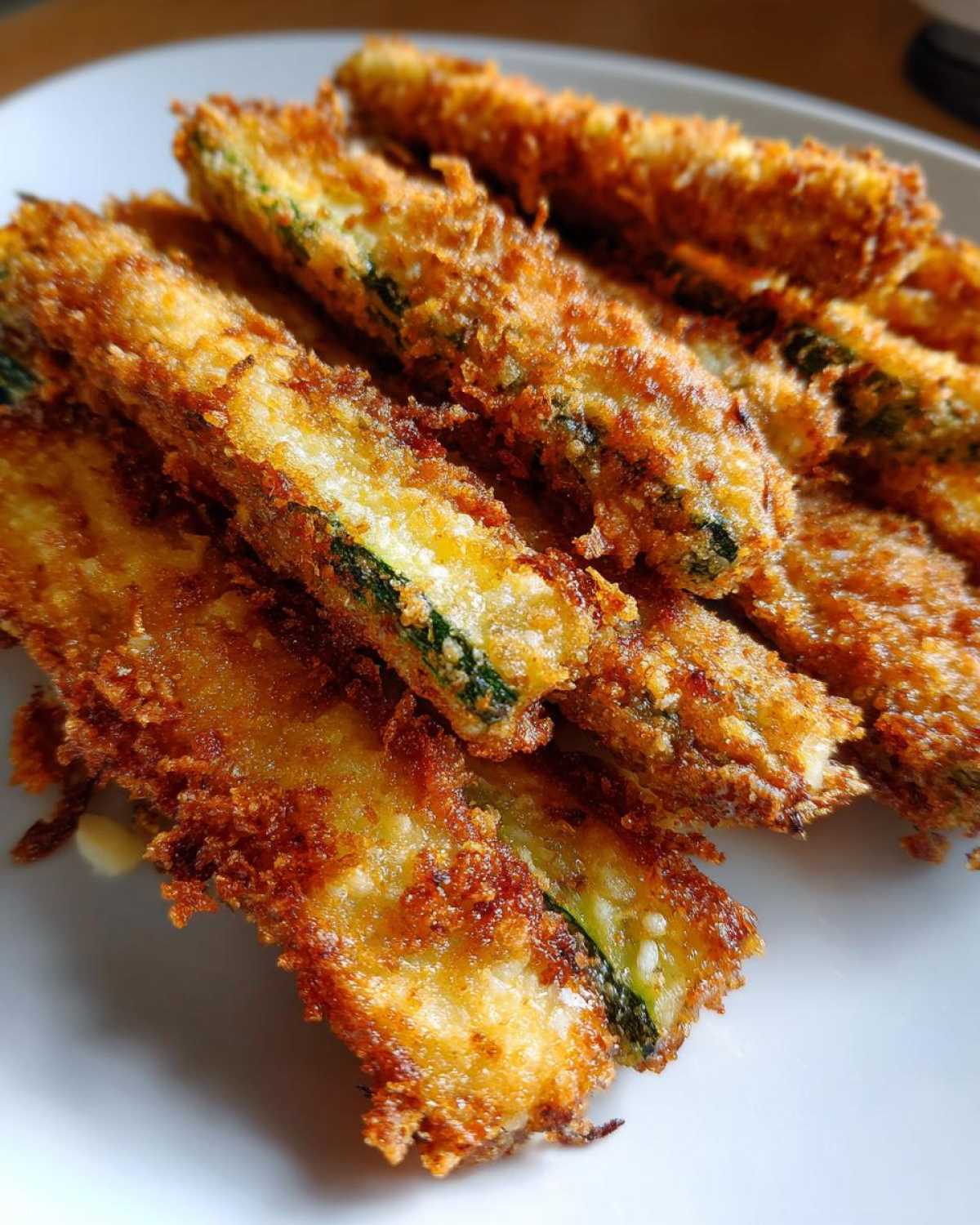 Crispy Air Fryer Zucchini Fries (Healthy Snack) - detail 2
