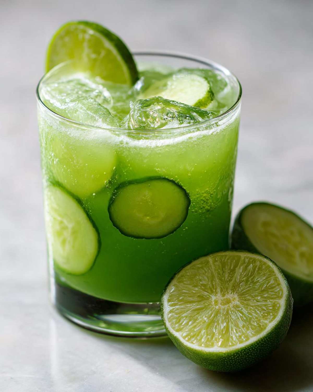 Cucumber Lime Agua Fresca (Refreshing Summer Drink) - detail 1