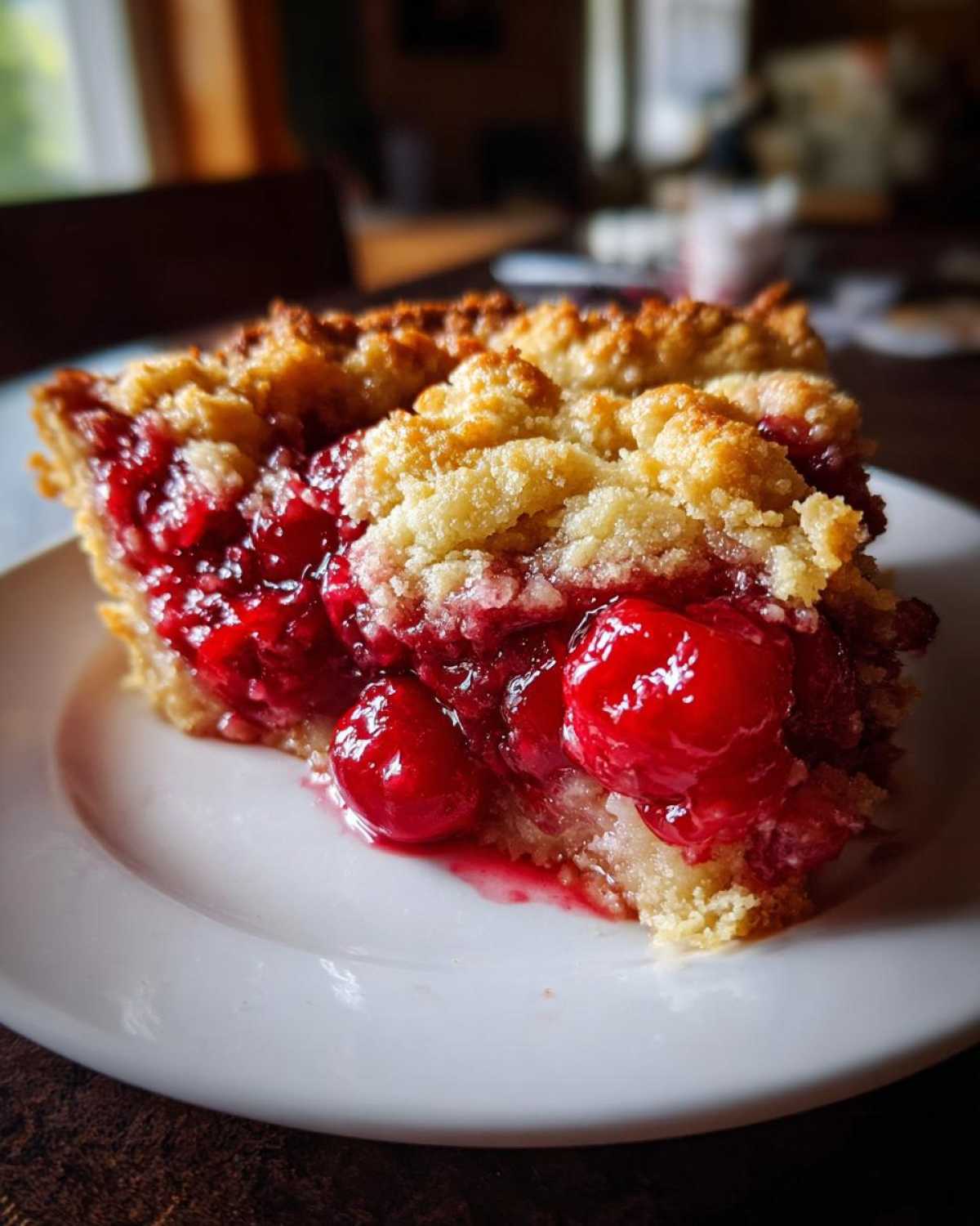 Fresh Cherry Cobbler (Simple Summer Dessert) - detail 1
