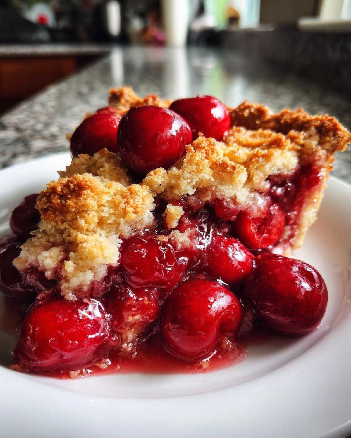 Fresh Cherry Cobbler (Simple Summer Dessert) - detail 2