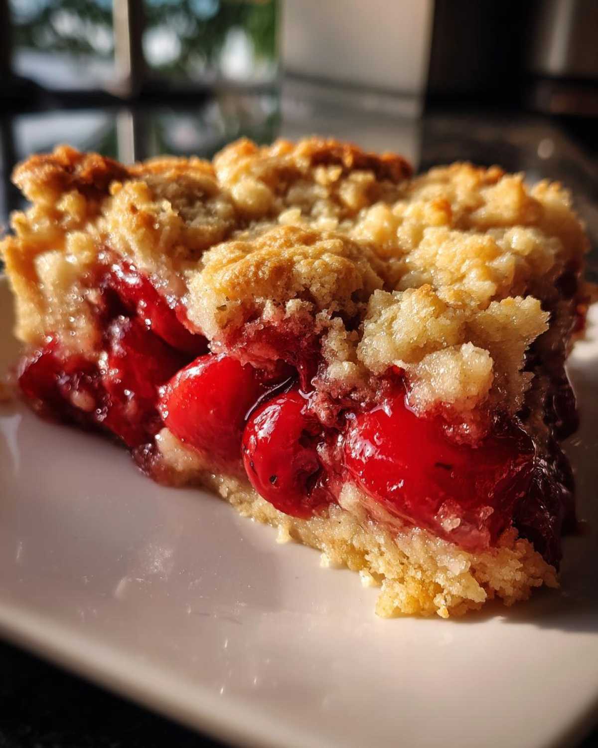Fresh Cherry Cobbler (Simple Summer Dessert) - detail 3