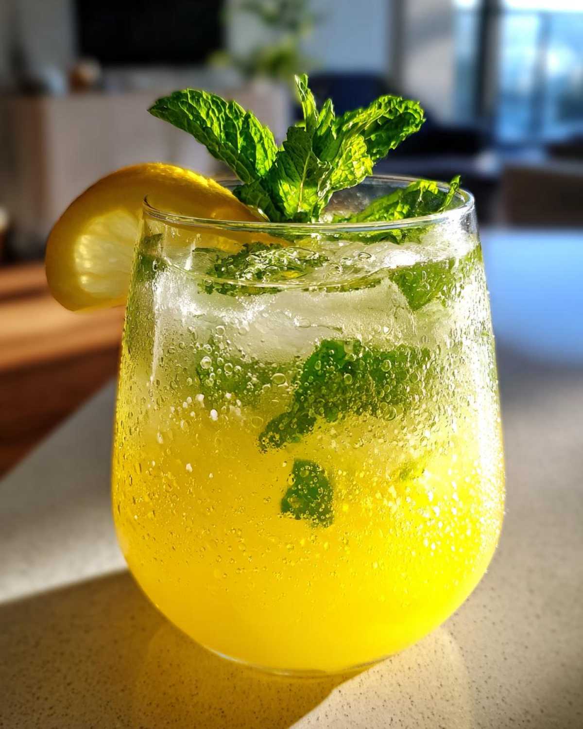 Fresh Lemonade with Mint (Classic Summer Drink) - detail 3
