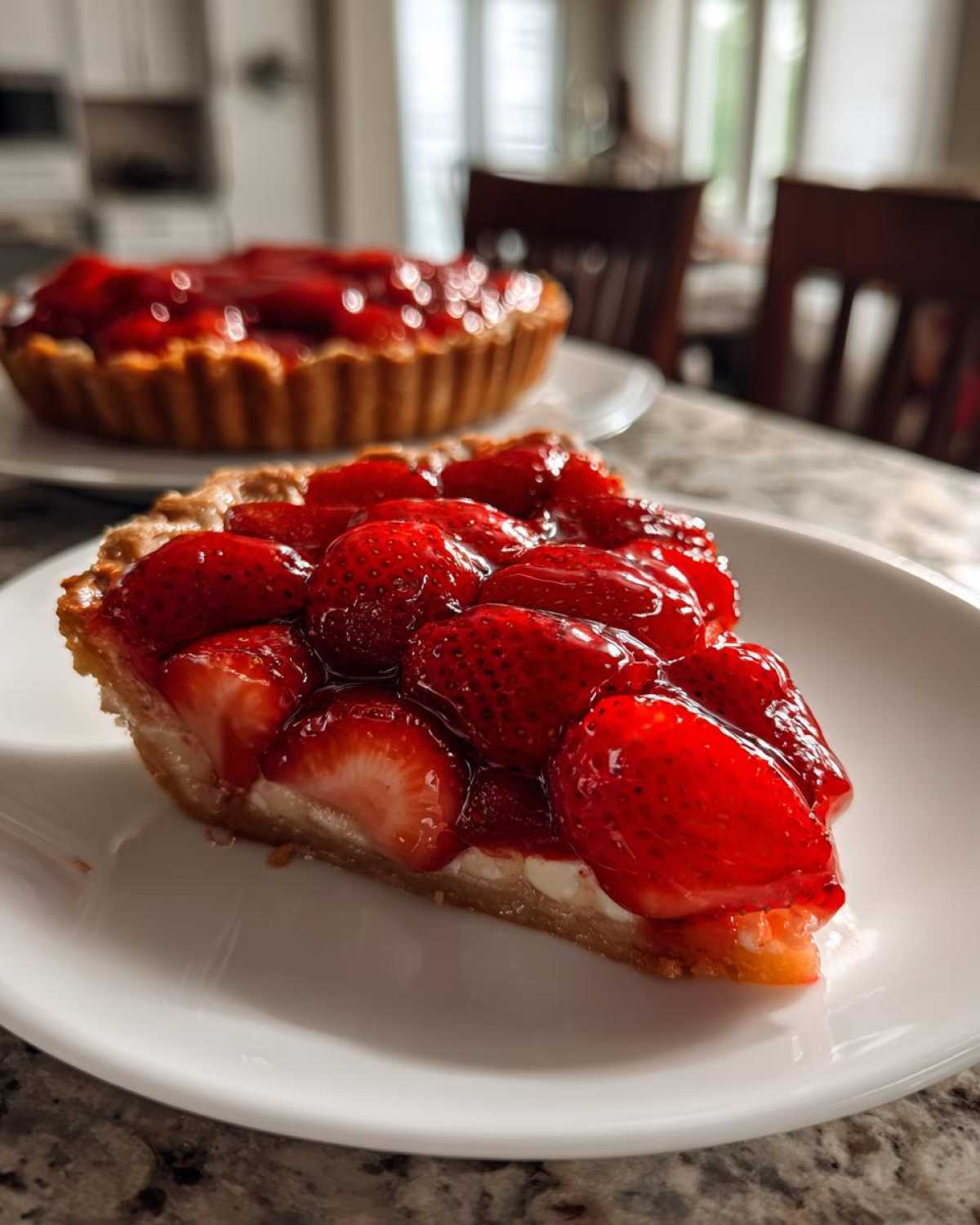 Fresh Strawberry Pie (Glazed Summer Pie) - detail 2