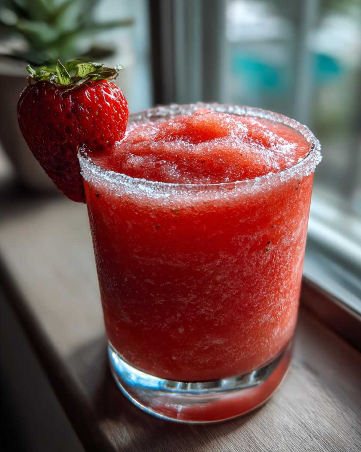 Frozen Strawberry Margarita (Easy Summer Cocktail) - detail 1