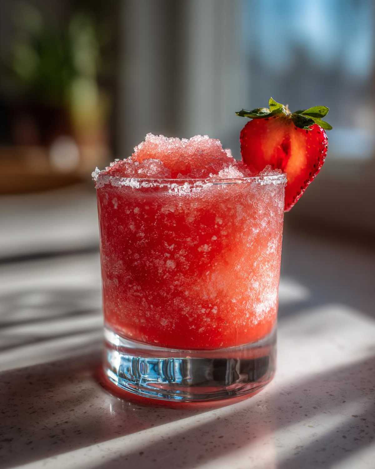 Frozen Strawberry Margarita (Easy Summer Cocktail) - detail 3