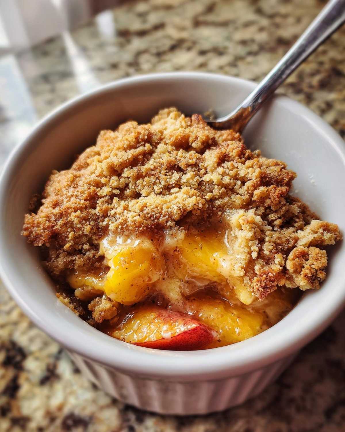 Gluten-Free Peach Crisp (Almond Flour Topping) - detail 2