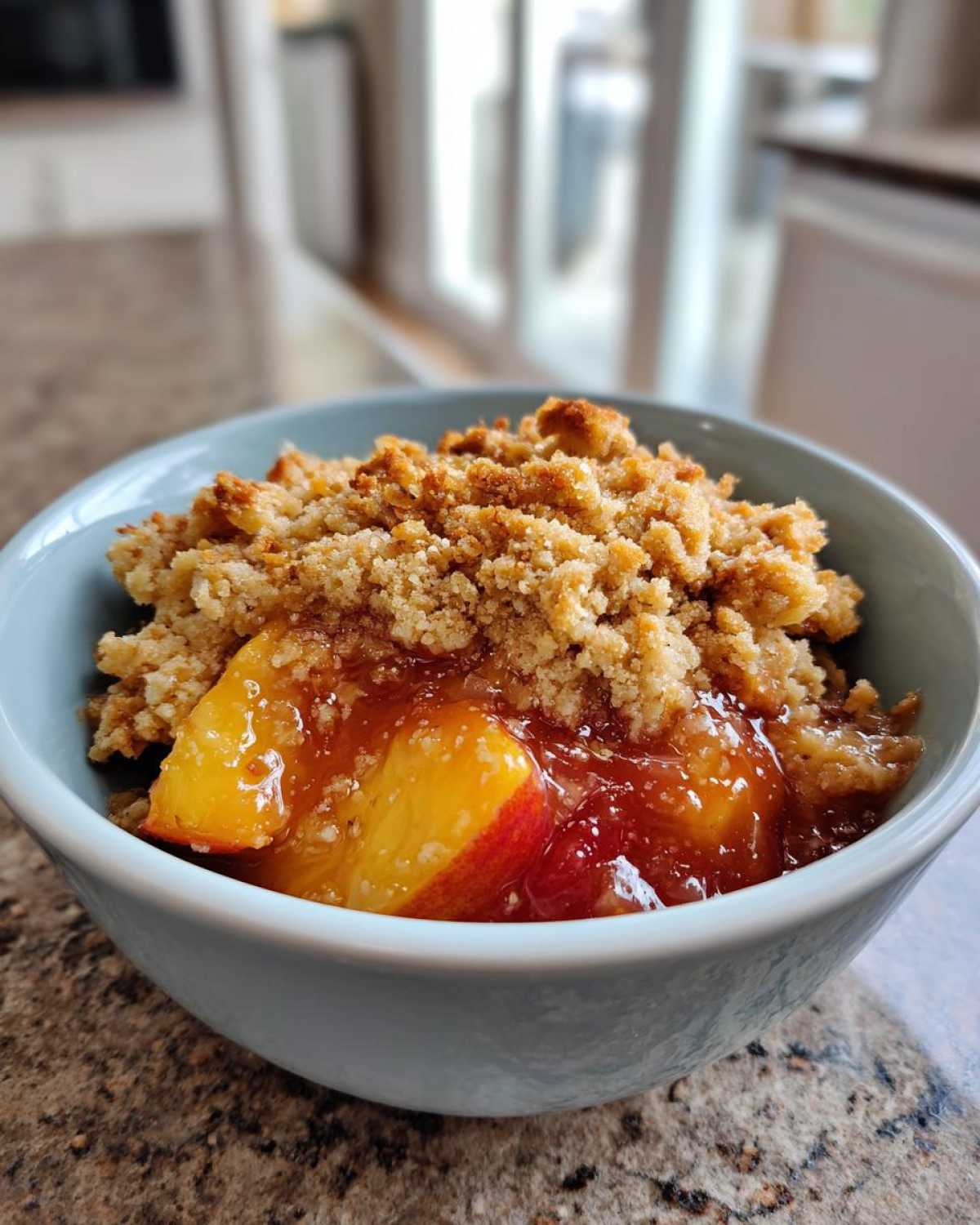 Gluten-Free Peach Crisp (Almond Flour Topping) - detail 3