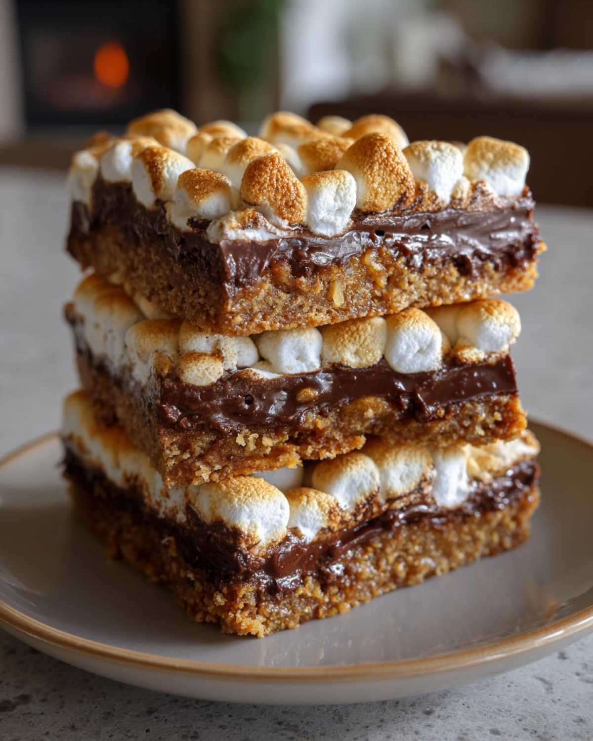 Gooey S’mores Bars (Chocolate Marshmallow Treat) - detail 3