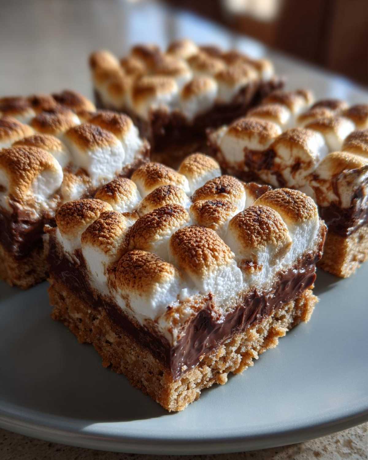 Gooey S’mores Bars (Chocolate Marshmallow Treat) - detail 2