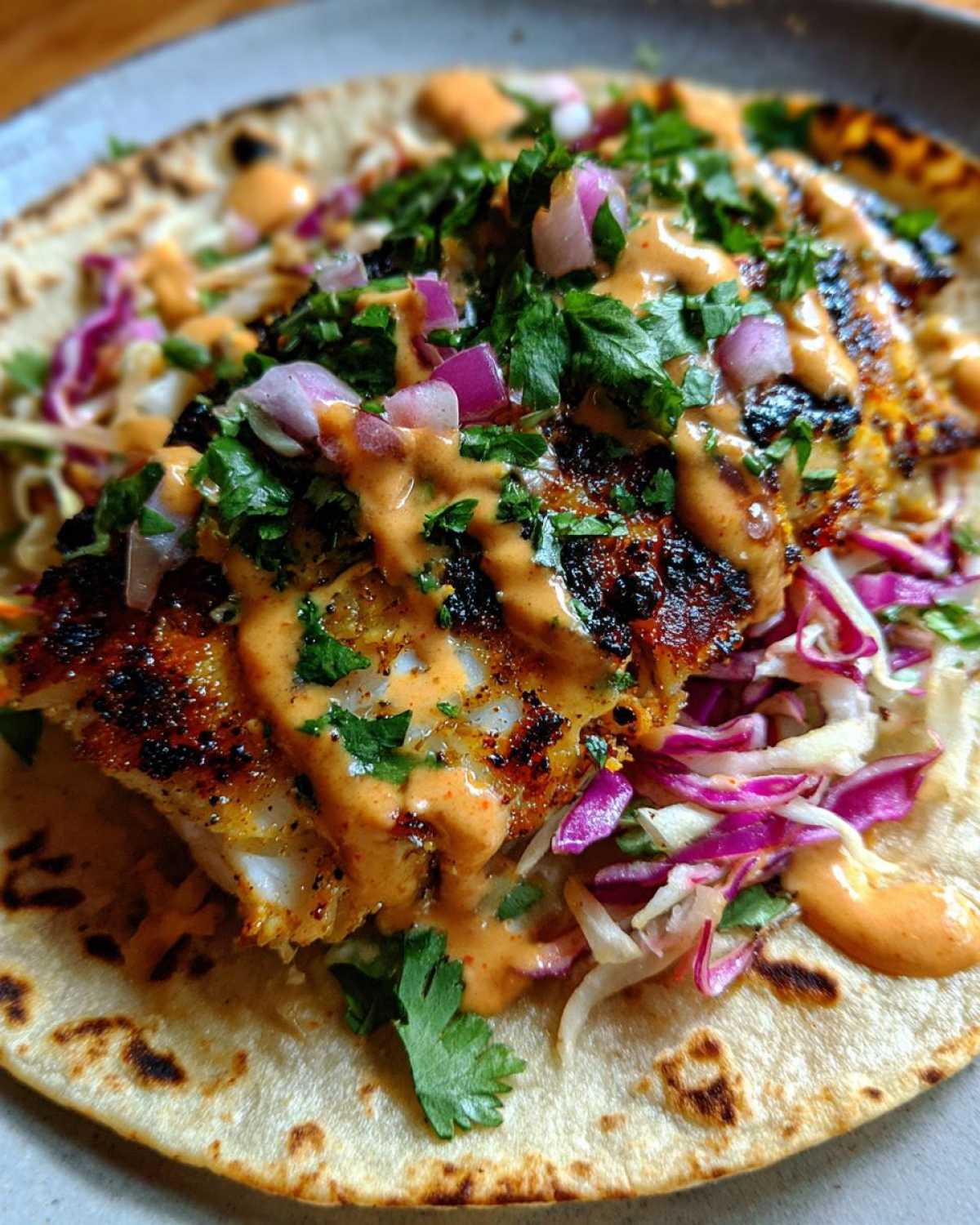 Grilled Fish Tacos with Chipotle Crema - detail 2