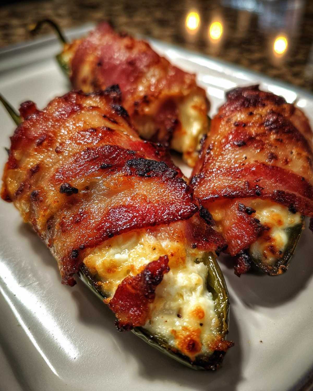 Grilled Jalapeño Poppers (Stuffed & Bacon-Wrapped) - detail 1