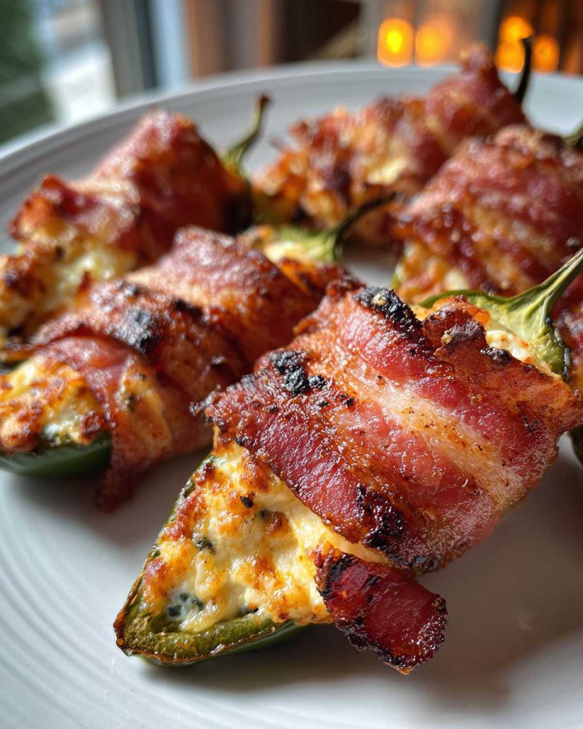 Grilled Jalapeño Poppers (Stuffed & Bacon-Wrapped) - detail 3