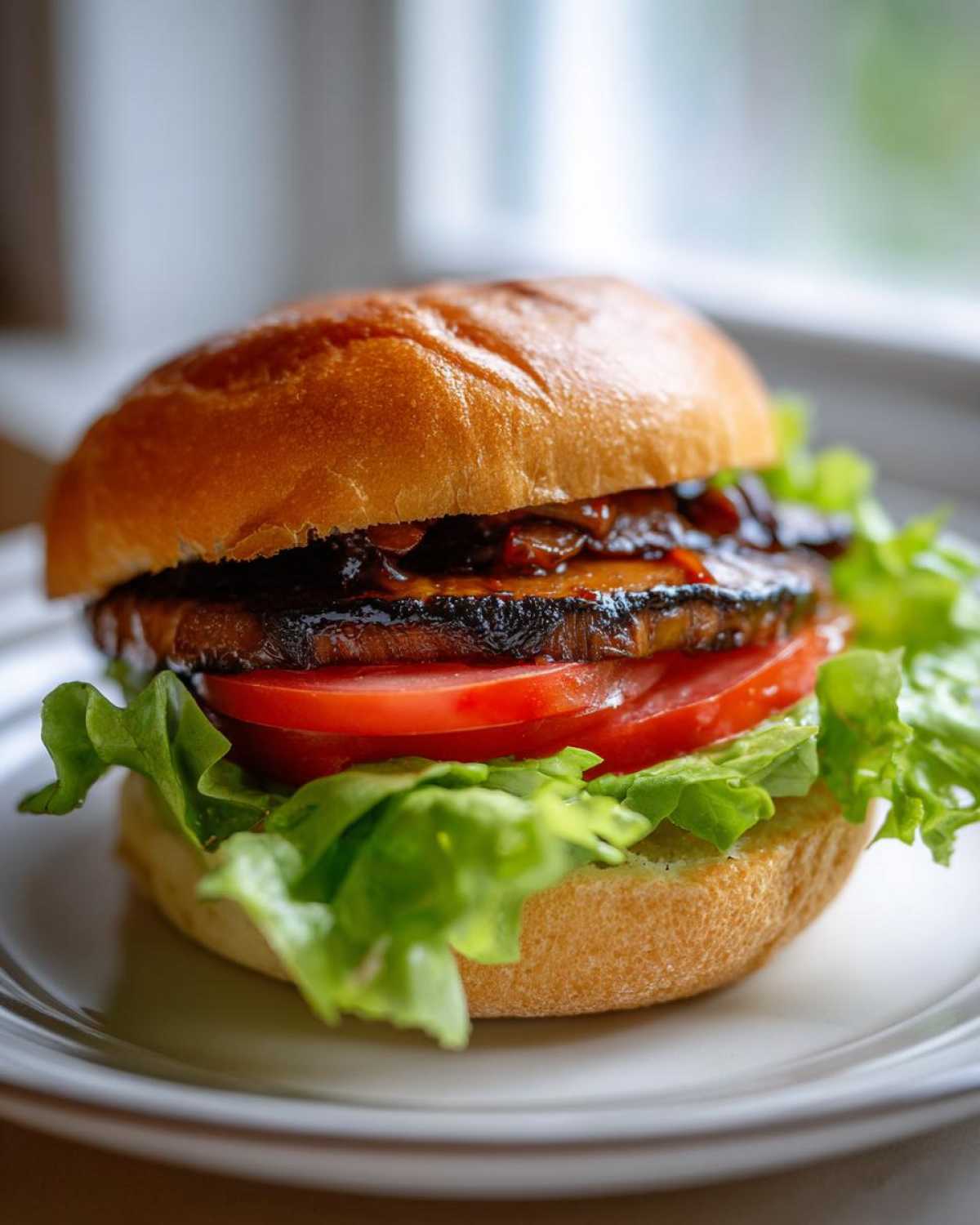 Grilled Portobello Mushroom Burgers (Veggie BBQ Option) - detail 1