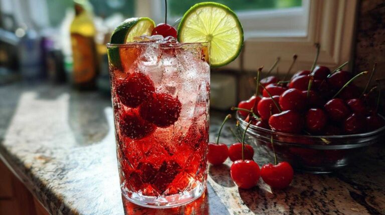 Homemade Cherry Limeade (Refreshing Summer Drink)