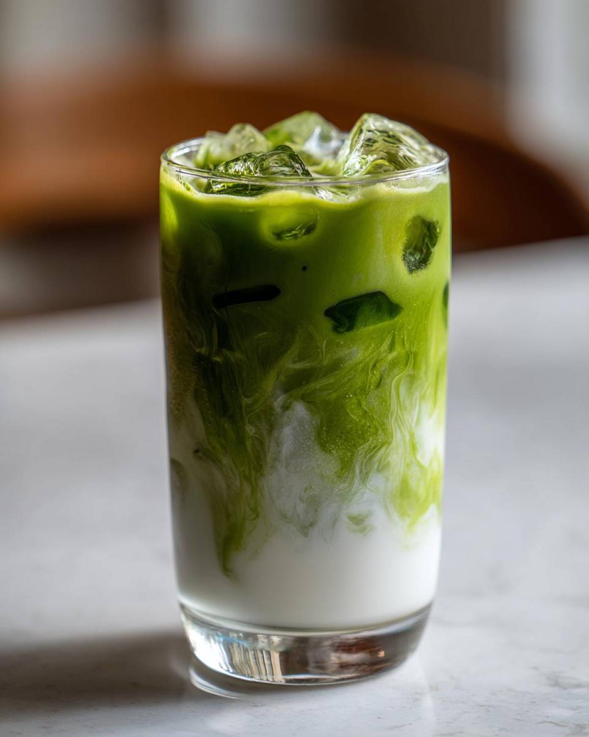 Iced Matcha Latte with Coconut Milk - detail 1