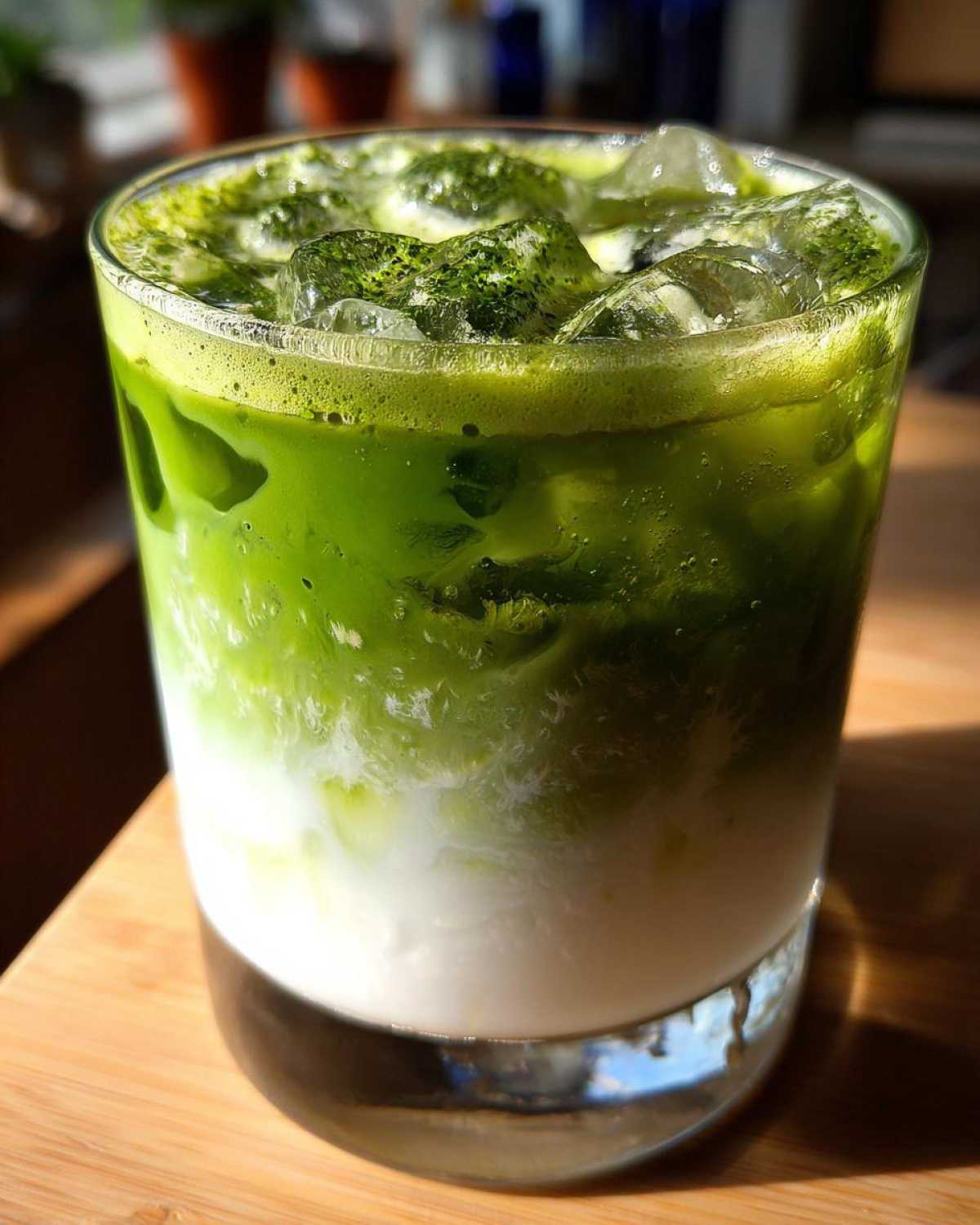 Iced Matcha Latte with Coconut Milk - detail 3