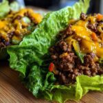 Keto Cheeseburger Lettuce Wraps (Low-Carb Burger)