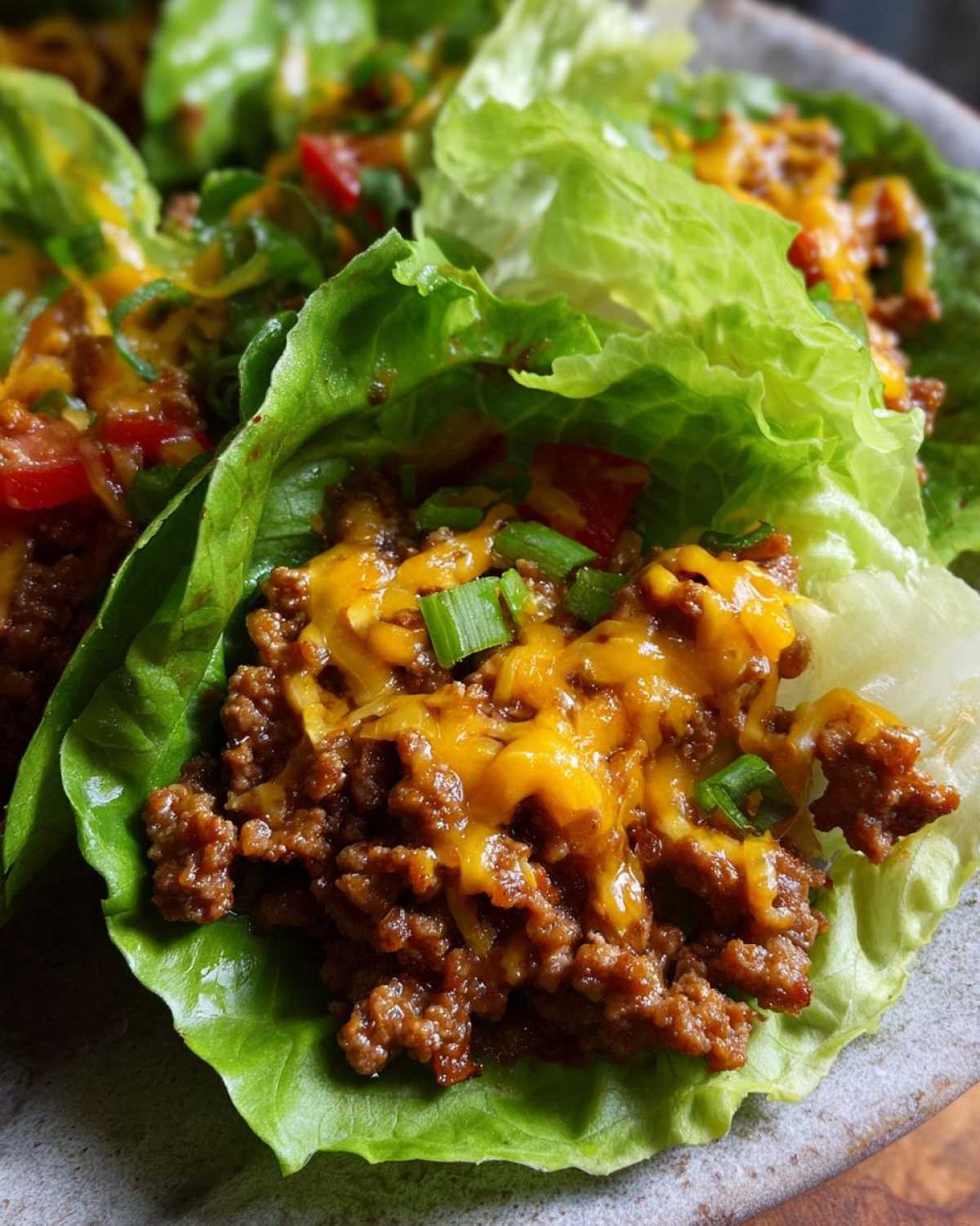 Keto Cheeseburger Lettuce Wraps (Low-Carb Burger) - detail 3