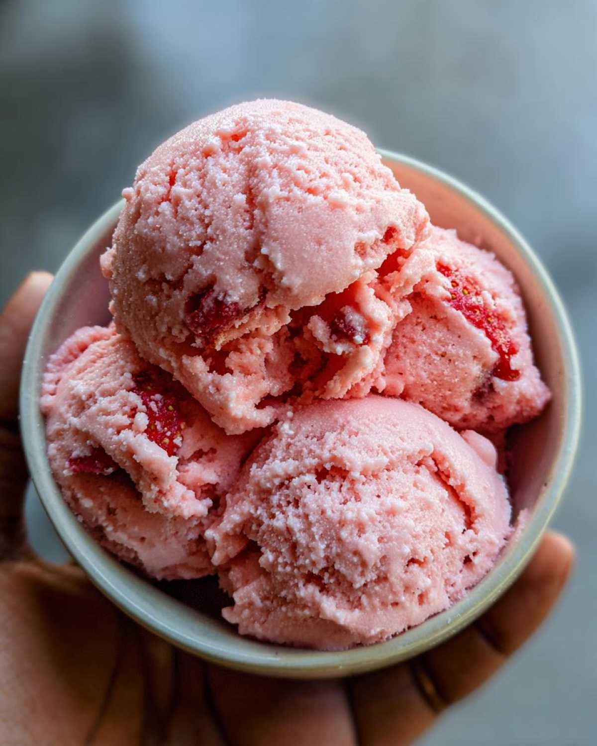 Keto Strawberry Ice Cream (Sugar-Free, No Churn) - detail 1