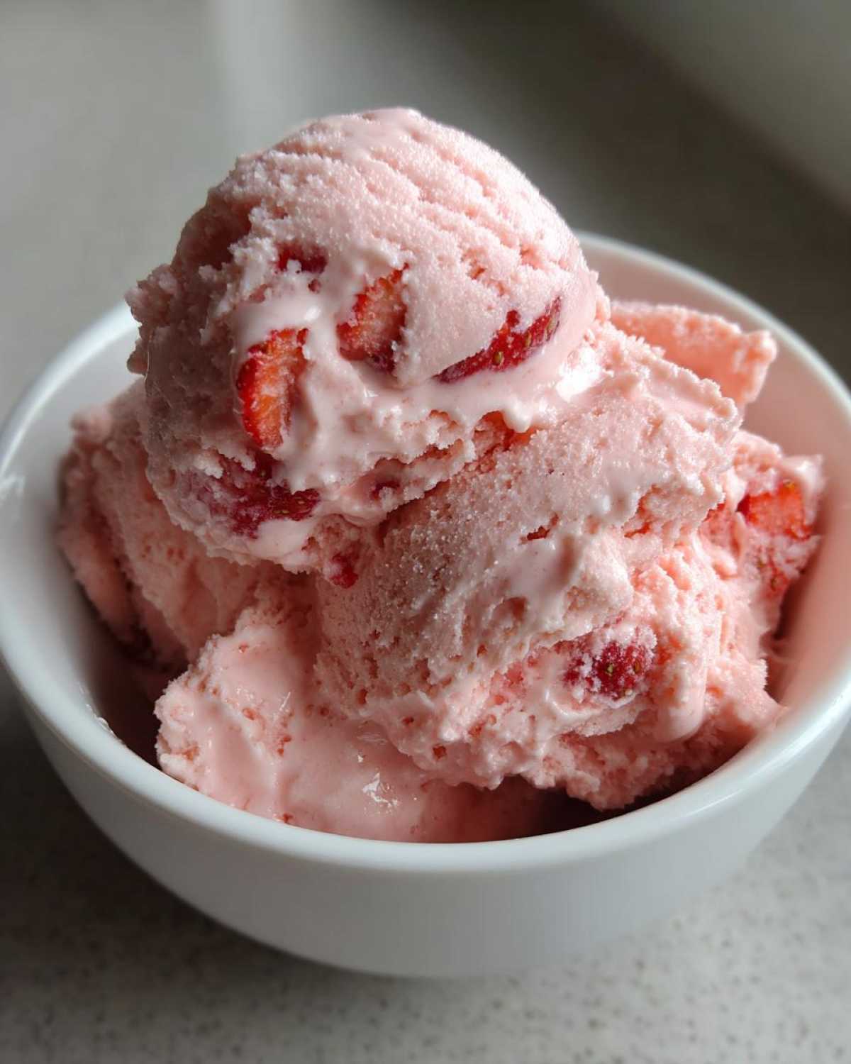 Keto Strawberry Ice Cream (Sugar-Free, No Churn) - detail 2