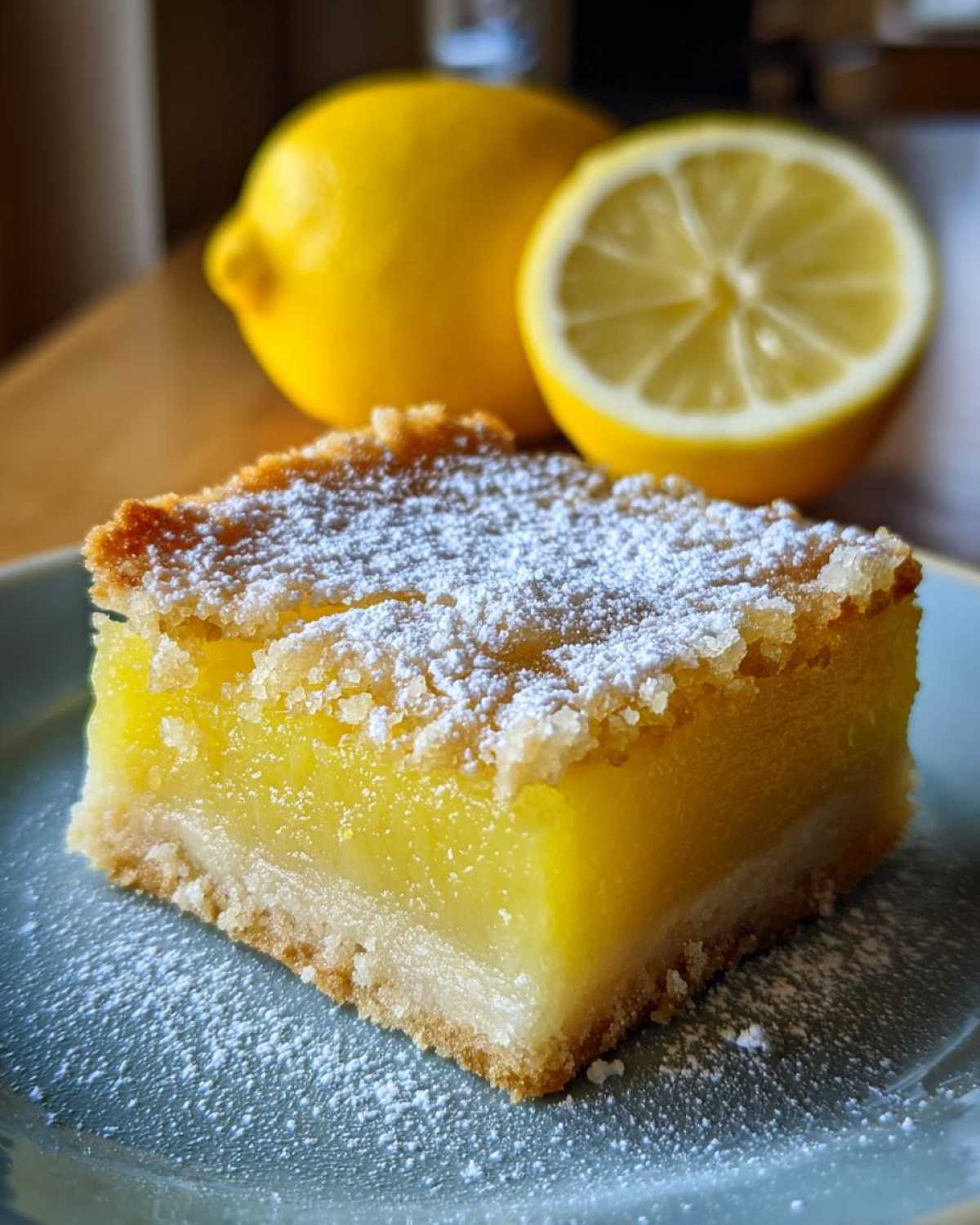 Lemon Bars with Shortbread Crust (Zesty Summer Treat) - detail 3