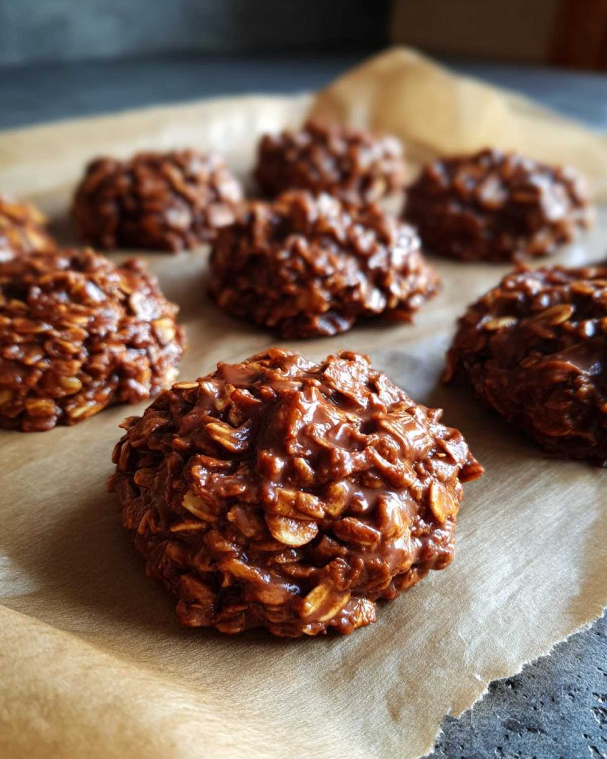 No-Bake Chocolate Oatmeal Cookies - detail 2