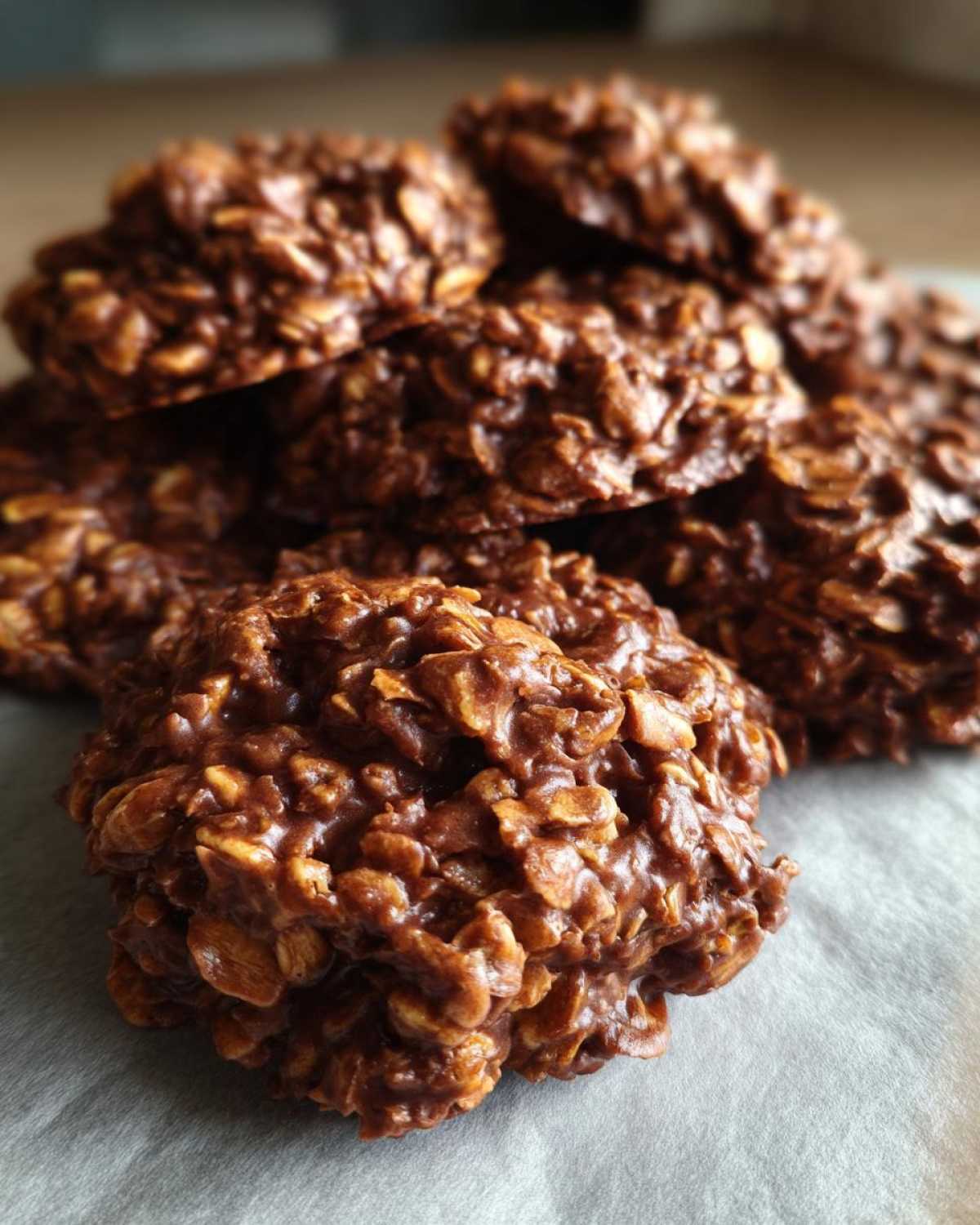 No-Bake Chocolate Oatmeal Cookies - detail 3